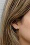 Heliophilia Silver Pendientes de Plata de Ley 925 con Circón Rosa